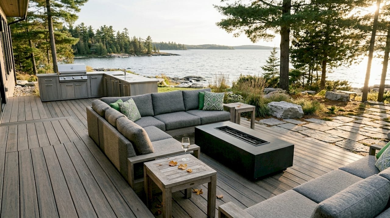 Outdoor living space ideas for South Georgian Bay homes