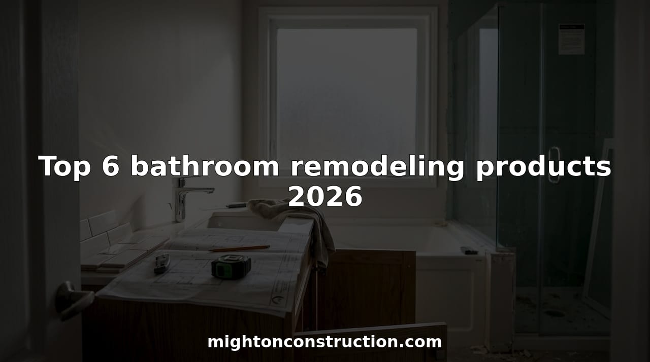 Top 6 bathroom remodeling products 2026