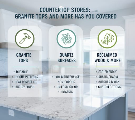 Looking for Countertop Stores Granite Tops and More Has You Covered