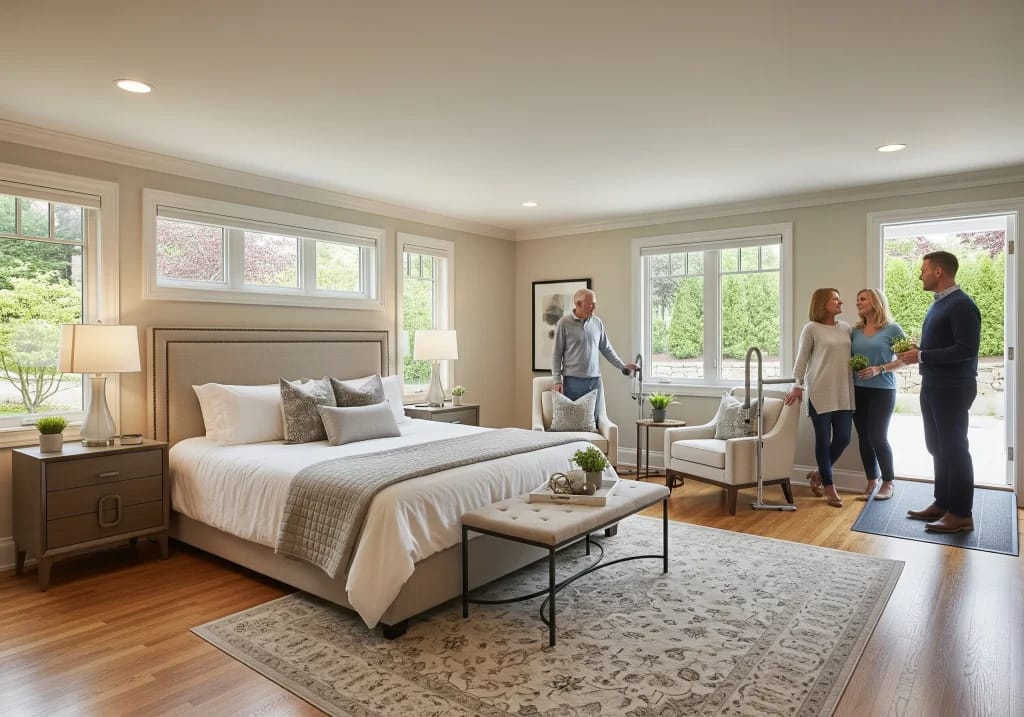 in-law master suite custom home