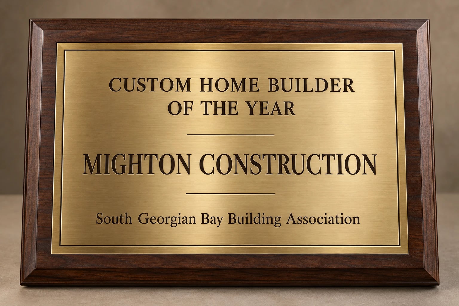 Mighton Construction Named 2026 Custom Home Builder of the Year by the South Georgian Bay Building Association