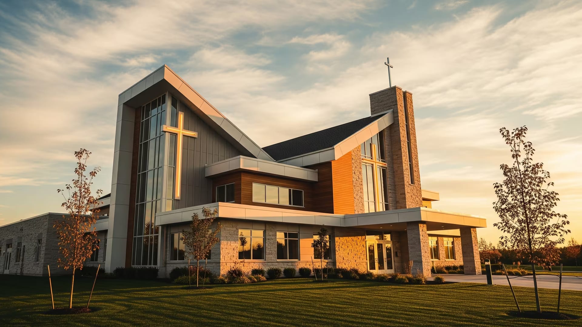 Church construction project by Mighton Construction