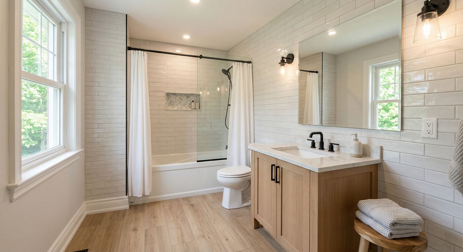 Bathroom Renovations by Mighton Construction in Wasaga Beach