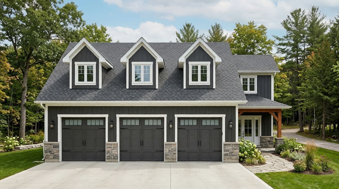 Detached garage build in Collingwood by Mighton Construction