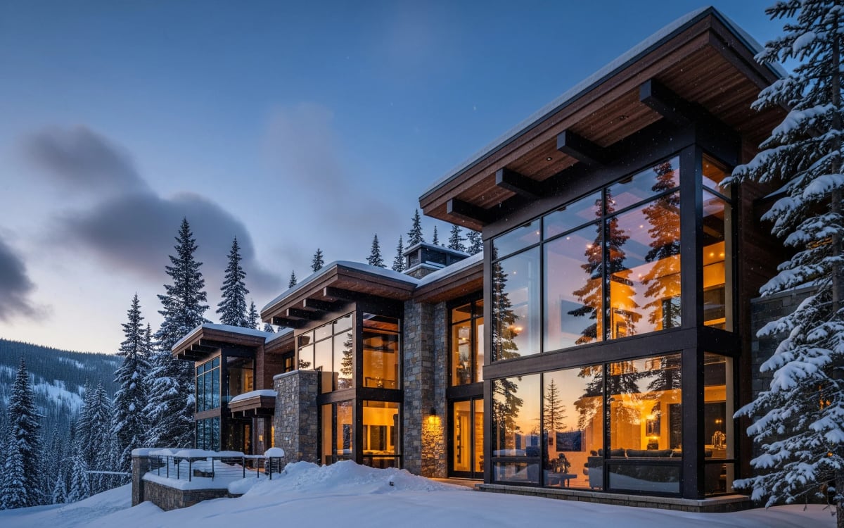 Custom chalet near Blue Mountain built by Mighton Construction