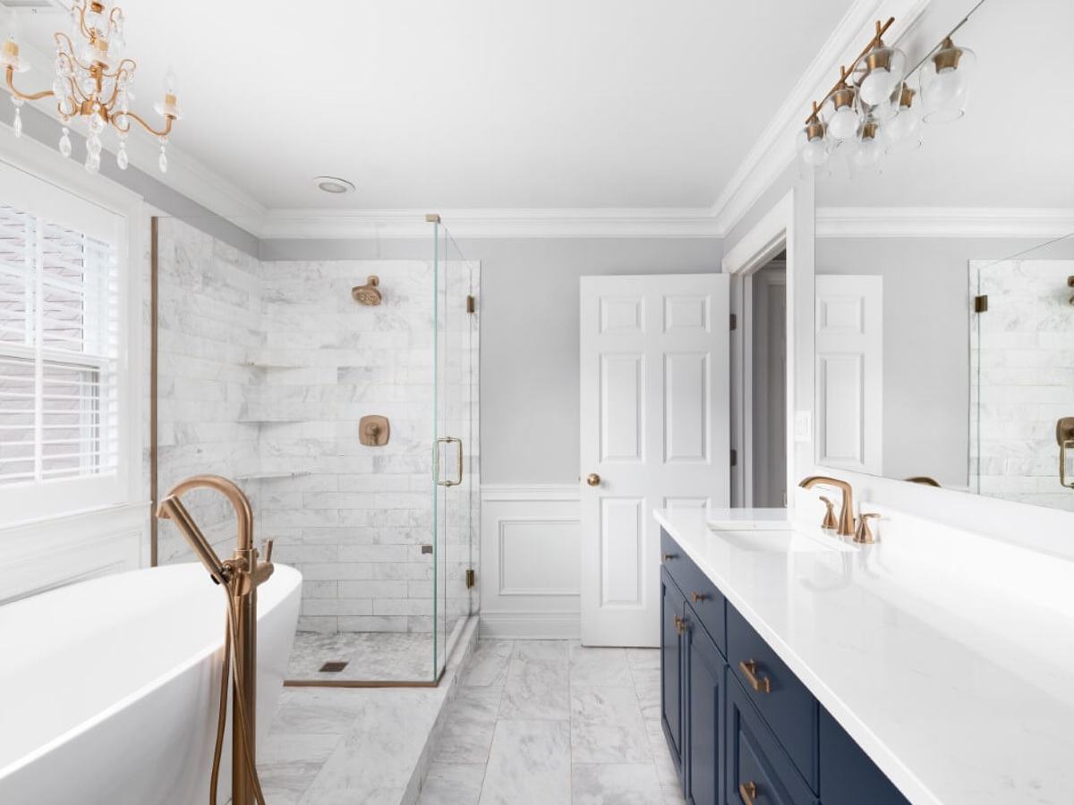 Bathroom renovation by Mighton Construction