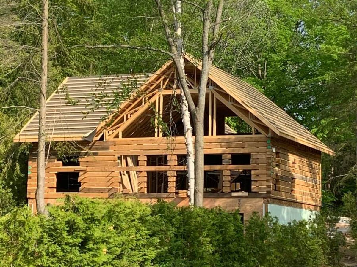 Rural estate custom home in Springwater by Mighton Construction
