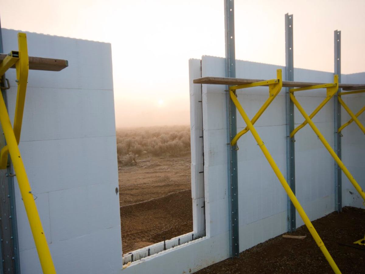 ICF foundation and wall installation on a Mighton Construction build