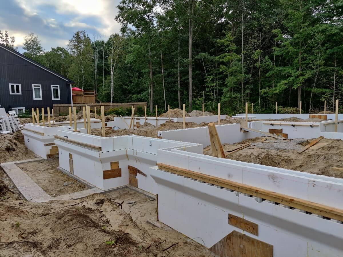ICF custom home and foundation built by Mighton Construction