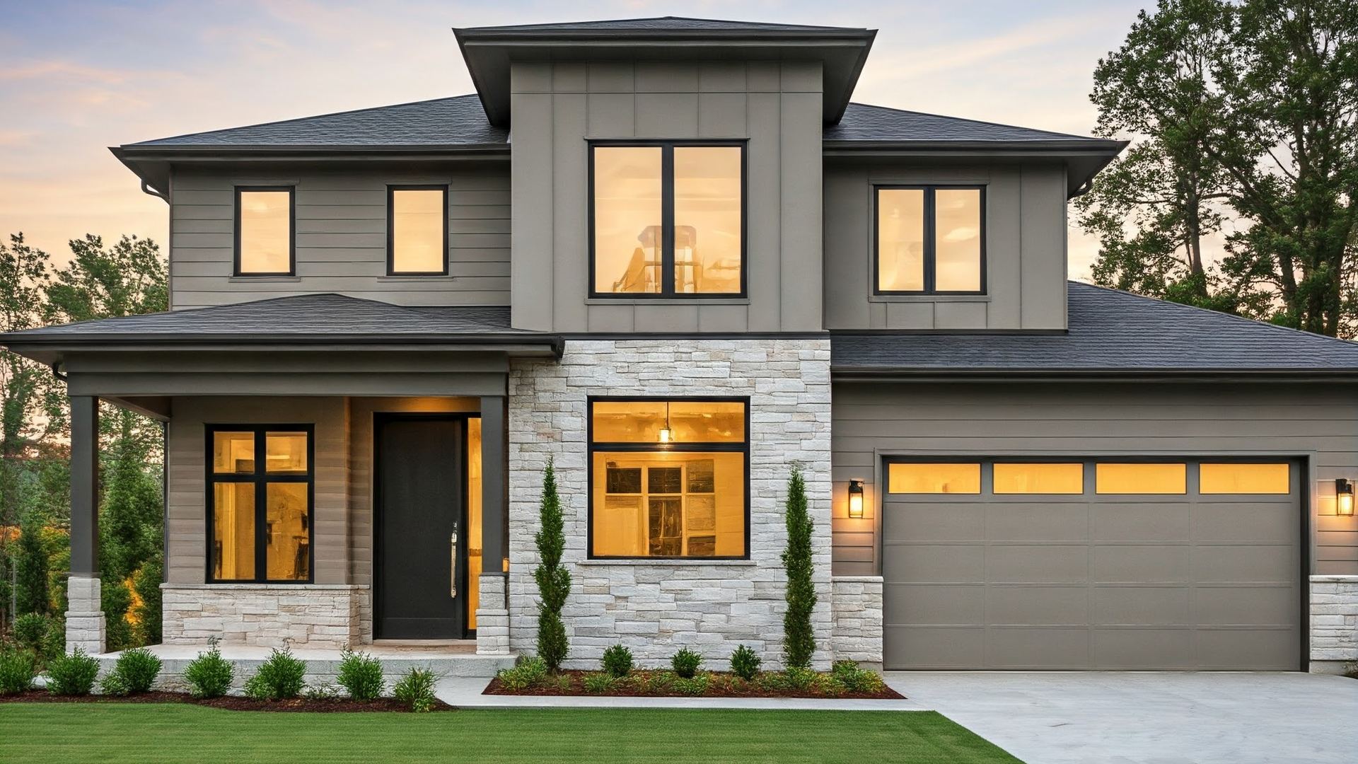 Custom home built by Mighton Construction in Collingwood