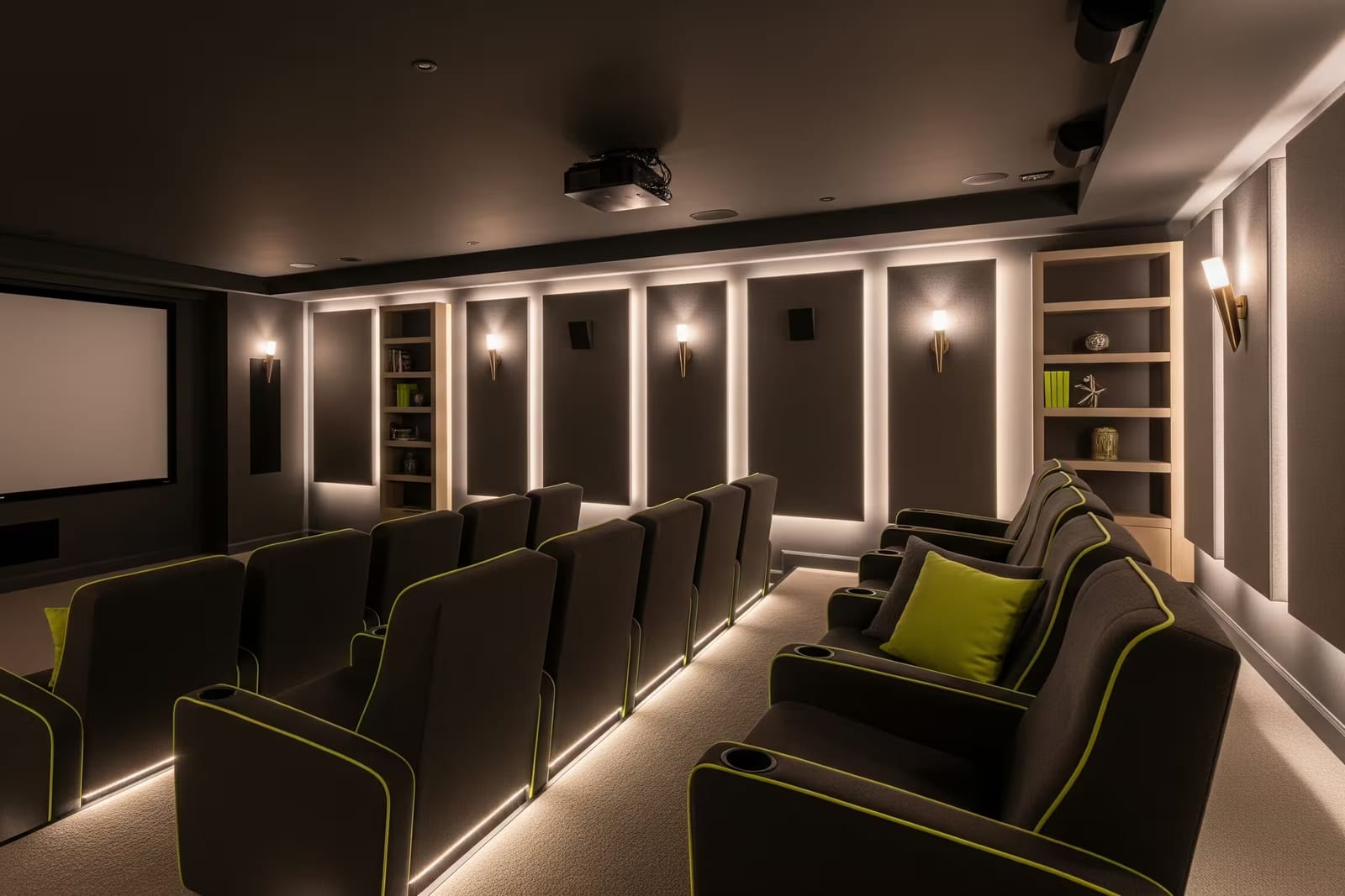 Entertainment Basement — Basement Renovation in Wasaga Beach by Mighton Construction