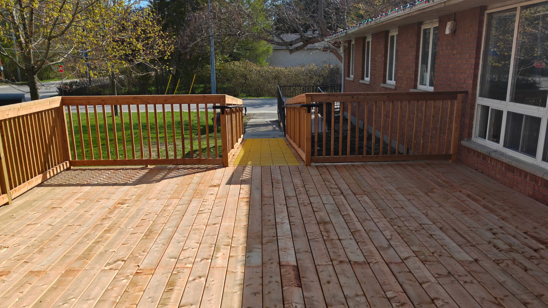 New deck and accessible ramp at the Town of Wasaga Beach Youth Centre
